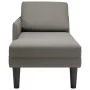Chaise longue con cojín de tela de pana gris claro by , Daybeds - Ref: Foro24-4009815, Price: 93,04 €, Discount: %