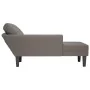 Chaise longue con cojín de tela de pana gris claro by , Daybeds - Ref: Foro24-4009815, Price: 93,04 €, Discount: %