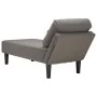 Chaise longue con cojín de tela de pana gris claro by , Daybeds - Ref: Foro24-4009815, Price: 93,04 €, Discount: %