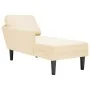 Chaise longue con cojín de tela de pana crema by , Daybeds - Ref: Foro24-4009817, Price: 120,78 €, Discount: %