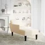 Chaise longue con cojín de tela de pana crema by , Daybeds - Ref: Foro24-4009817, Price: 120,78 €, Discount: %