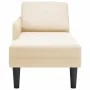 Chaise longue con cojín de tela de pana crema by , Daybeds - Ref: Foro24-4009817, Price: 120,78 €, Discount: %