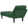 Chaise longue con cojín de tela de pana verde jungla von , Tagesbetten - Ref: Foro24-4009820, Preis: 120,78 €, Rabatt: %