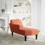 Chaise longue con cojín de tela de pana rojo y naranja by , Daybeds - Ref: Foro24-4009822, Price: 120,78 €, Discount: %
