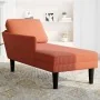 Chaise longue con cojín de tela de pana rojo y naranja by , Daybeds - Ref: Foro24-4009822, Price: 120,78 €, Discount: %