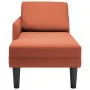 Chaise longue con cojín de tela de pana rojo y naranja by , Daybeds - Ref: Foro24-4009822, Price: 120,78 €, Discount: %