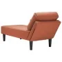 Chaise longue con cojín de tela de pana rojo y naranja by , Daybeds - Ref: Foro24-4009822, Price: 120,78 €, Discount: %
