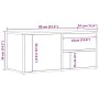 Mueble de TV madera ingeniería madera envejecida 80x34x35,5 cm by , TV Furniture - Ref: Foro24-856010, Price: 72,43 €, Discou...