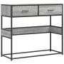 Mesa consola madera de ingeniería gris Sonoma 90x35x80 cm by , Side tables - Ref: Foro24-849177, Price: 73,54 €, Discount: %