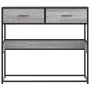 Mesa consola madera de ingeniería gris Sonoma 90x35x80 cm by , Side tables - Ref: Foro24-849177, Price: 73,54 €, Discount: %