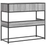 Mesa consola madera de ingeniería gris Sonoma 90x35x80 cm by , Side tables - Ref: Foro24-849177, Price: 73,54 €, Discount: %