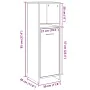 Armario de baño madera contrachapada envejecida 30x30x95 cm by , Bathroom furniture - Ref: Foro24-856033, Price: 51,98 €, Dis...
