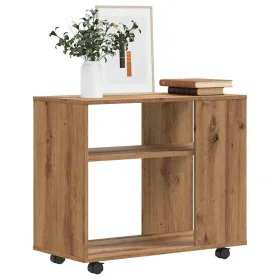 Mesa auxiliar de madera de ingeniería roble artisan 70x35x55 cm by , Side tables - Ref: Foro24-856027, Price: 52,05 €, Discou...