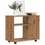 Mesa auxiliar de madera de ingeniería roble artisan 70x35x55 cm by , Side tables - Ref: Foro24-856027, Price: 52,05 €, Discou...