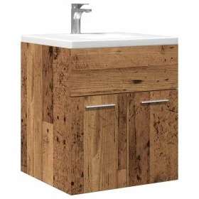 Mueble de lavabo madera de ingeniería envejecida 41x38,5x46 cm by , Bathroom furniture - Ref: Foro24-856205, Price: 40,49 €, ...