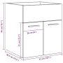 Mueble de lavabo madera de ingeniería envejecida 41x38,5x46 cm by , Bathroom furniture - Ref: Foro24-856205, Price: 40,49 €, ...