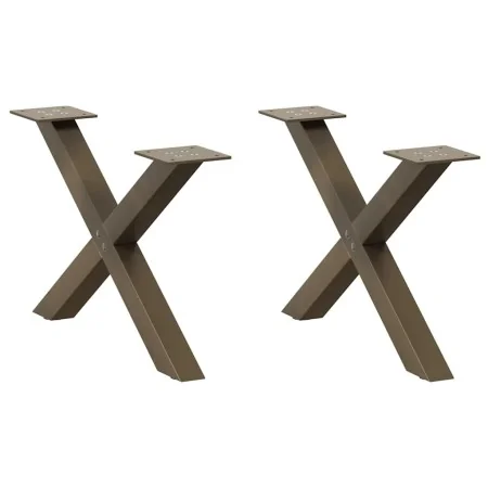 Patas de mesa centro forma X 2uds acero natural 50x(30-31) cm von , Tischbeine - Ref: Foro24-4012879, Preis: 47,71 €, Rabatt: %