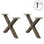 Patas de mesa centro forma X 2uds acero natural 50x(30-31) cm von , Tischbeine - Ref: Foro24-4012879, Preis: 47,71 €, Rabatt: %