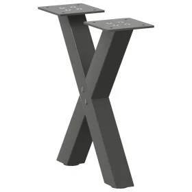 Patas de mesa centro forma X 2uds acero antracita 30x(30-31) cm by , Table legs - Ref: Foro24-4012870, Price: 42,76 €, Discou...