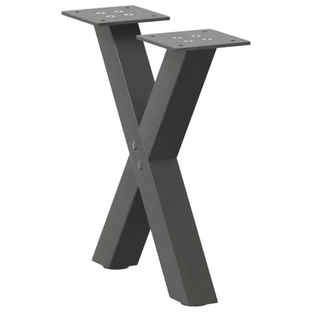 Patas de mesa centro forma X 2uds acero antracita 30x(30-31) cm de , Patas para mesas - Ref: Foro24-4012870, Precio: 42,76 €,...