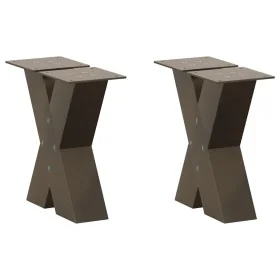 Patas de mesa centro forma X 2uds acero natural 40x(30-31) cm von , Tischbeine - Ref: Foro24-4012935, Preis: 78,05 €, Rabatt: %