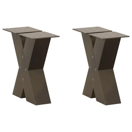 Patas de mesa centro forma X 2uds acero natural 40x(30-31) cm von , Tischbeine - Ref: Foro24-4012935, Preis: 78,05 €, Rabatt: %