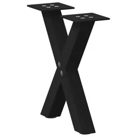 Patas de mesa de centro forma X 2uds acero negro 37x(30-31) cm by , Table legs - Ref: Foro24-4012872, Price: 47,14 €, Discoun...