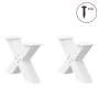 Patas de mesa de centro forma X 2uds acero blanco 50x(30-31) cm by , Table legs - Ref: Foro24-4012937, Price: 81,30 €, Discou...