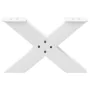 Patas de mesa de centro forma X 2uds acero blanco 50x(30-31) cm by , Table legs - Ref: Foro24-4012937, Price: 81,30 €, Discou...
