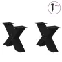 Patas de mesa de centro forma X 2uds acero negro 60x(30-31) cm von , Tischbeine - Ref: Foro24-4012940, Preis: 86,14 €, Rabatt: %