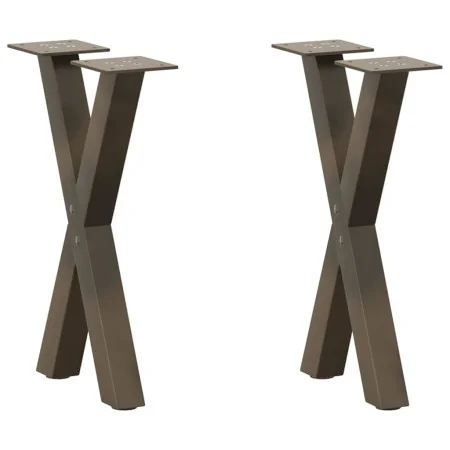 Patas de mesa centro forma X 2uds acero natural 28x(42-43) cm von , Tischbeine - Ref: Foro24-4012891, Preis: 45,71 €, Rabatt: %