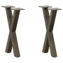 Patas de mesa centro forma X 2uds acero natural 28x(42-43) cm von , Tischbeine - Ref: Foro24-4012891, Preis: 45,71 €, Rabatt: %