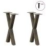 Patas de mesa centro forma X 2uds acero natural 28x(42-43) cm von , Tischbeine - Ref: Foro24-4012891, Preis: 45,71 €, Rabatt: %