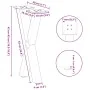 Patas de mesa centro forma X 2uds acero natural 28x(42-43) cm von , Tischbeine - Ref: Foro24-4012891, Preis: 45,71 €, Rabatt: %