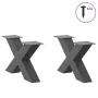 Patas de mesa centro forma X 2uds acero antracita 60x(30-31) cm de , Patas para mesas - Ref: Foro24-4012942, Precio: 86,20 €,...