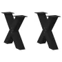 Patas de mesa de centro forma X 2uds acero negro 50x(42-43) cm by , Table legs - Ref: Foro24-4012956, Price: 83,26 €, Discoun...