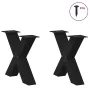 Patas de mesa de centro forma X 2uds acero negro 50x(42-43) cm by , Table legs - Ref: Foro24-4012956, Price: 83,26 €, Discoun...
