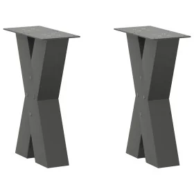 Patas para mesa de centro en forma de X 2 uds antracita acero von , Tischbeine - Ref: Foro24-4012954, Preis: 84,16 €, Rabatt: %