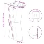 Patas para mesa de centro en forma de X 2 uds antracita acero by , Table legs - Ref: Foro24-4012954, Price: 84,16 €, Discount: %