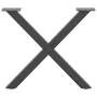 Patas para mesa de centro en forma de X 2 uds antracita acero by , Table legs - Ref: Foro24-4012902, Price: 55,44 €, Discount: %
