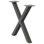 Patas para mesa de centro en forma de X 2 uds antracita acero by , Table legs - Ref: Foro24-4012902, Price: 55,44 €, Discount: %