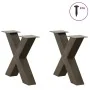 Patas de mesa centro forma X 2uds acero natural 60x(42-43) cm by , Table legs - Ref: Foro24-4012963, Price: 91,19 €, Discount: %