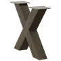 Patas de mesa centro forma X 2uds acero natural 60x(42-43) cm by , Table legs - Ref: Foro24-4012963, Price: 91,19 €, Discount: %