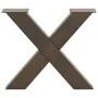 Patas de mesa centro forma X 2uds acero natural 60x(42-43) cm by , Table legs - Ref: Foro24-4012963, Price: 91,19 €, Discount: %