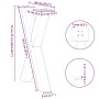 Patas para mesa comedor forma X 2uds acero negro 50x(72-73) cm von , Tischbeine - Ref: Foro24-4012968, Preis: 100,45 €, Rabat...