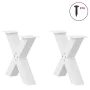 Patas de mesa de centro forma X 2uds acero blanco 60x(42-43) cm by , Table legs - Ref: Foro24-4012961, Price: 91,11 €, Discou...