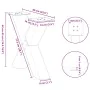 Patas de mesa de centro forma X 2uds acero blanco 60x(42-43) cm by , Table legs - Ref: Foro24-4012961, Price: 91,11 €, Discou...