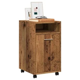 Armario ruedas madera contrachapada envejecida 33x38x60 cm von , Schließfächer und Lagerschränke - Ref: Foro24-856562, Preis:...