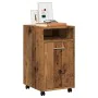 Armario ruedas madera contrachapada envejecida 33x38x60 cm von , Schließfächer und Lagerschränke - Ref: Foro24-856562, Preis:...