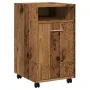 Armario ruedas madera contrachapada envejecida 33x38x60 cm von , Schließfächer und Lagerschränke - Ref: Foro24-856562, Preis:...